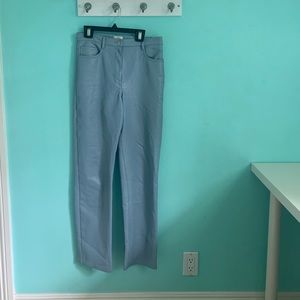 Blue leather aritzia Wilfred Melina pants